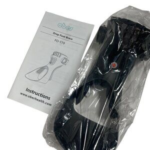 Ober‎ FO-119 Drop Foot Brace Adjustable Black Lightweight Design